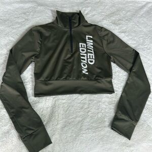 Crop athletic pullover